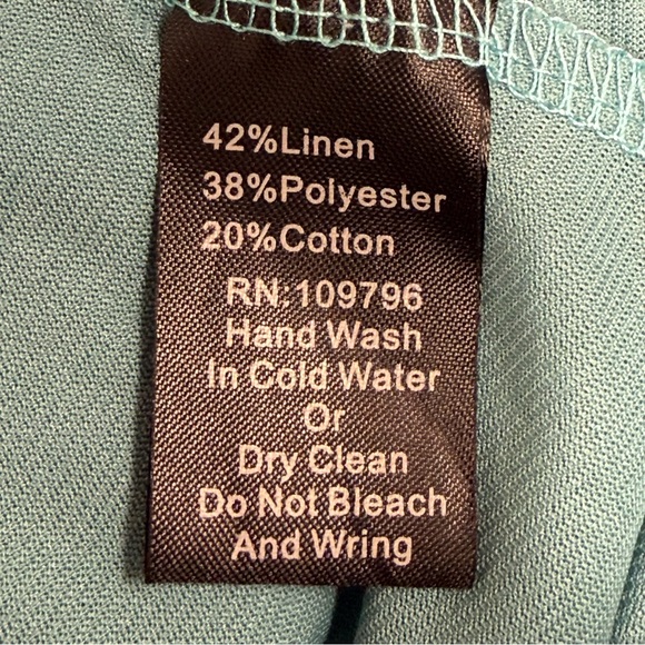 Pretty Angel Teal Lace Crochet Boho Tunic Top XL Long Sleeve Romantic Top - Picture 9 of 11